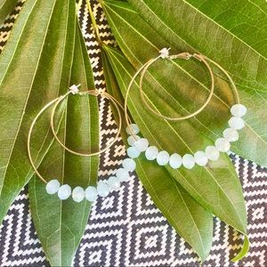 ✨BRAND NEW✨ Beaded Hoop Earrings